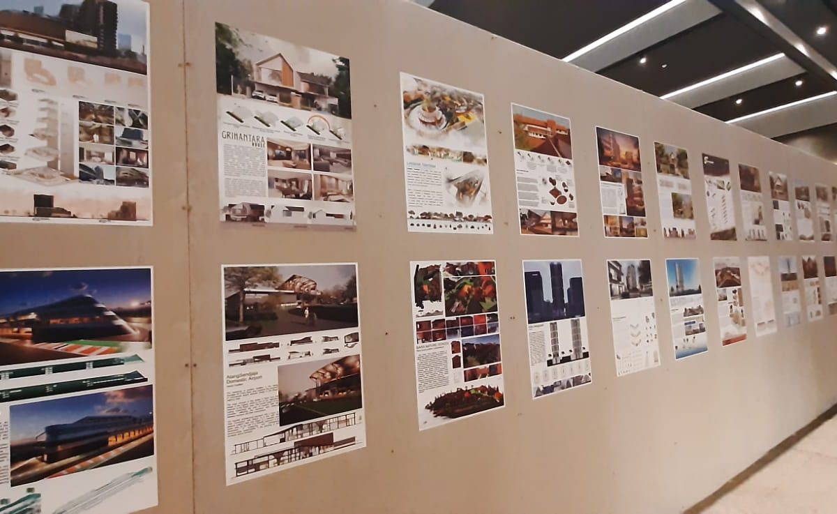 Suasana pameran Architecture Fair UI 2026 di Indonesia Design District PIK 2 Jakarta